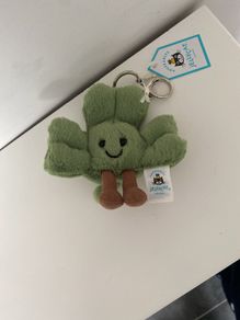 New JELLYCAT Limited Edition Amuseable Siofra Shamrock BAG CHARM