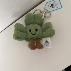 New JELLYCAT Limited Edition Amuseable Siofra Shamrock BAG CHARM