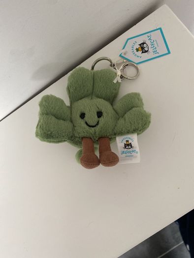 New JELLYCAT Limited Edition Amuseable Siofra Shamrock BAG CHARM
