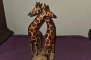 Wooden Giraffe Statue