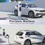 Ev Charger Cable Type 2 to 3 Pin UK Plug 5M, 3KW 13A with Adjustable Current, Includes UI Display Screen, Storage Bag & Wall Mount Image 3