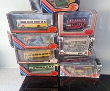 Open to offers Job lot of 11 buses diescast model buses and coaches 1/76 scale