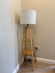 Floor Lamp with Shelving