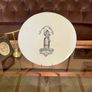 Antique Ironstone Scale Plate Lady Justice from a Victorian Grocer's Balance 1860s Image 4