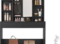 main image for ad Dressing Table with LED Lighting, 3 Colours with Adjustable Brightness