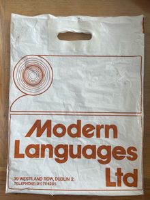 Plastic Bag (Modern Languages) early 1980's