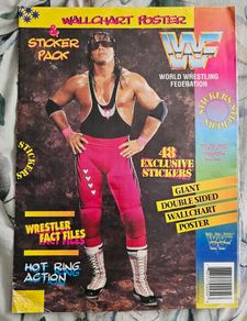 WWF wrestling wallchart poster