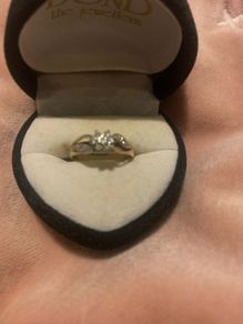 Gold and diamond ring