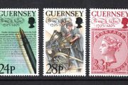 1993 Guernsey Birth Centenary of Thomas de la Rue (Printer) Commemorative Stamps Mint Never Hinged (MNH)