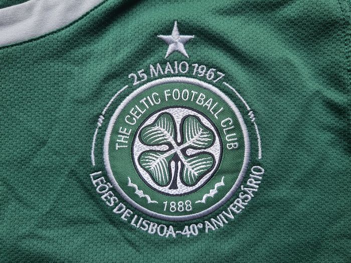 Celtic FC 2007 Lisbon Lions 40th Anniversary Nike Home Jersey size L long sleeve Carling