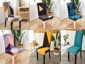 Removable Elastic Stretch Slipcovers Short Dining Room Chair Seat Cover Protect