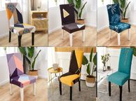 main image for ad Removable Elastic Stretch Slipcovers Short Dining Room Chair Seat Cover Protect