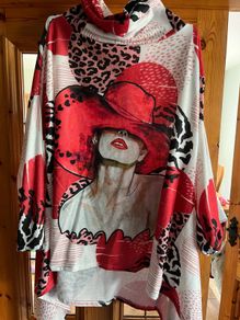 poncho sleeved jumper turtleneck polo-neck