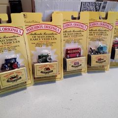 Model matchbox 40th anniversary  5 single models never opened new