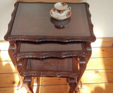 Vintage nest table 60e, metal table 129 euro. Pick up in Cavan town center