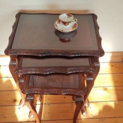 Vintage nest table 60e, metal table 129 euro. Pick up in Cavan town center