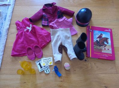 Our Generation Doll Riding Outfitscand Accessories