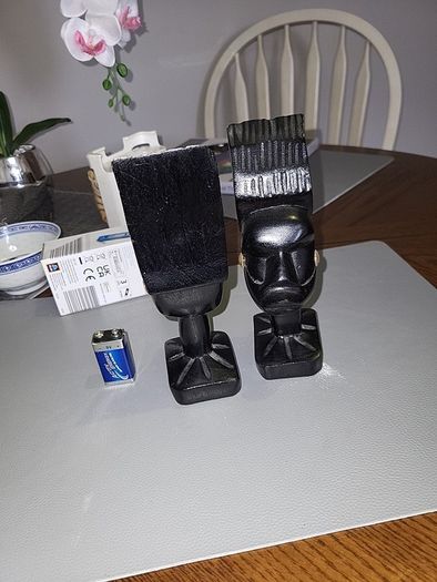 African book ends handcarved