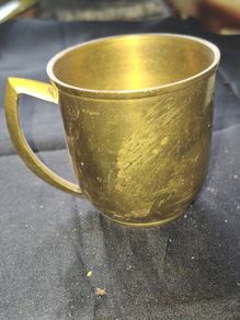 Beautiful Old Brass Drinking Cup, Postage Available,