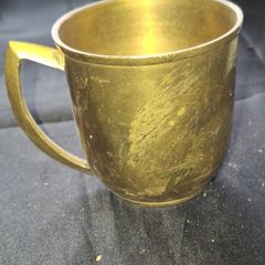 Beautiful Old Brass Drinking Cup, Postage Available,