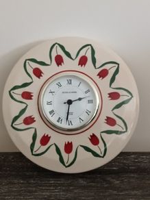 Nicholas Mosse Red Tulip Clock
