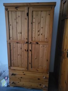 For sale: wooden Irish cabinet at a low price.