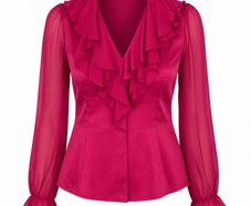 Karen Millen Fuschia Blouse