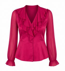 Karen Millen Fuschia Blouse