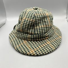 Vintage Barbour Deerstalker Wool Hat - Made in England - Size 6.5 53cm