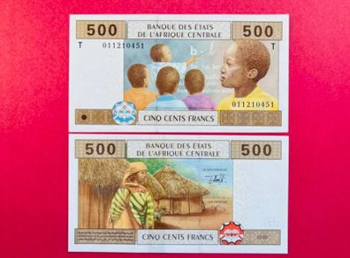 Central African States  500 Francs. Pick 106a. 2002  ( T ). Congo   Uncirculated )