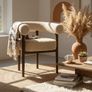Puffy Dining Chair  Modern Boucle Comfort Image 3