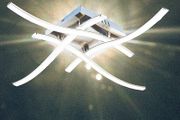 LED Ceiling Light, Elegant Curved Design Ceiling Lights, 4 Built-in LED Boards, 28W Cool White Light 6000K,Modern Ceiling Fixture for Living Rooms, Bedroom, Kitchen Hallway (FREE SHIPPING)