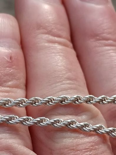 Stunning Large Cubic Zirconia Love Heart on Heavy Sterling Silver Chain