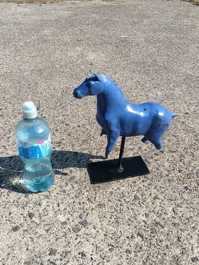 Cold Paint 12" Bronze Horse