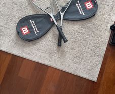 Two Wilson squash racquets
