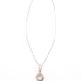 Sterling Silver Rose Quartz & Mother Of Pearl Necklace Image 4
