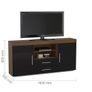 Walnut & Black Gloss Sideboard Image 3