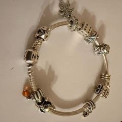 Pandora bracelet with 10 charms