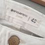 White Jeans With Cute Lace Hems Size Uk 12 Image 9
