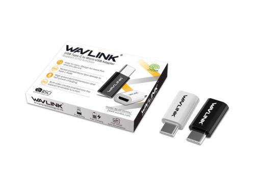Wavlink 2PCS USB-C (Male) to Micro USB OTG (Female) Data Sync Adapter/Convertor Connector (Brand New/Warranty)