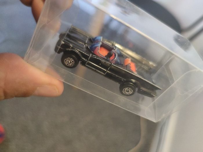 1976 Corgi Juniors Batmobile W/ Batman 1:64 Scale Toy DC Comics Vintage Car