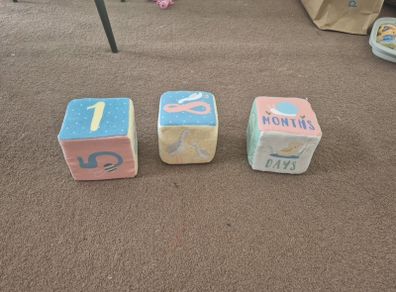 Baby Age Blocks and Blanket