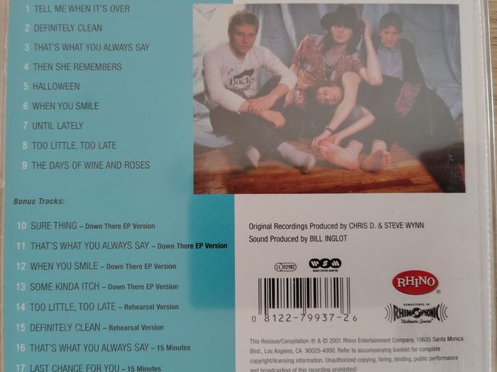 The Dream Syndicate - The Days Of Wine And Roses CD (2001) Reissue w/Bonus Tracks Psychedelic Rock EX+