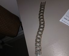 silver curb bracelet