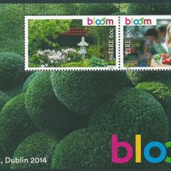 2014 Ireland Bloom Commemorative Stamps Miniature Sheet Mint Never Hinged (MNH)