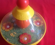 Chicco Spinning Top - bubble opens to show Bumble Bee