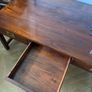Large mahogany and brass coffee table Image 4