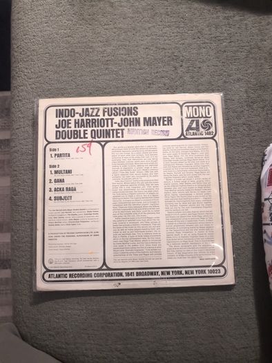 Joe Harriott - John Mayer Double Quintet - Indo-Jazz Fusions (LP, Album, Mono, Promo, Ter) Vinyl