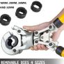 Pipe Crimping Pliers Hand Pressing Kit with 6 Pieces Tool PEX Presser 16 - 32 mm for Composite Pipe Pex-Al-Pex Aluminum Composite Pipes Image 5