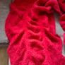Red Ruched Knitted Scarf 115x40cm RIVER ISLAND Image 6
